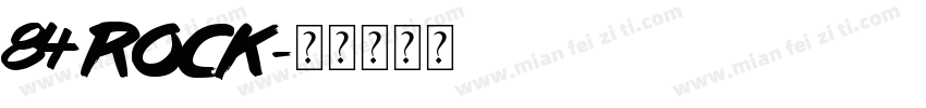84 rock字体转换